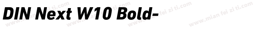 DIN Next W10 Bold字体转换